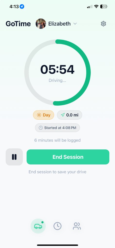 Live tracking screen